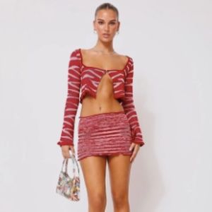 Red April Skirt US S